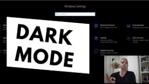 windows 10 dark mode