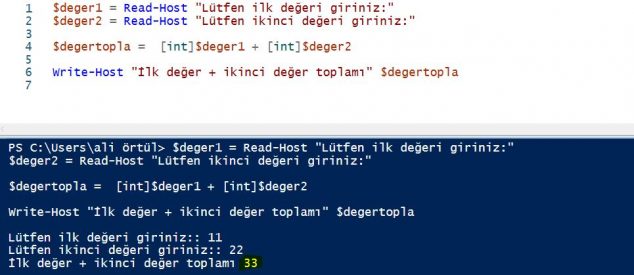 Powershell string to int